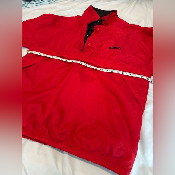 Vintage 90’s Harvard Square Smirnoff Mens Large Red Embroidered Logo Windbreaker - Picture 3 of 13